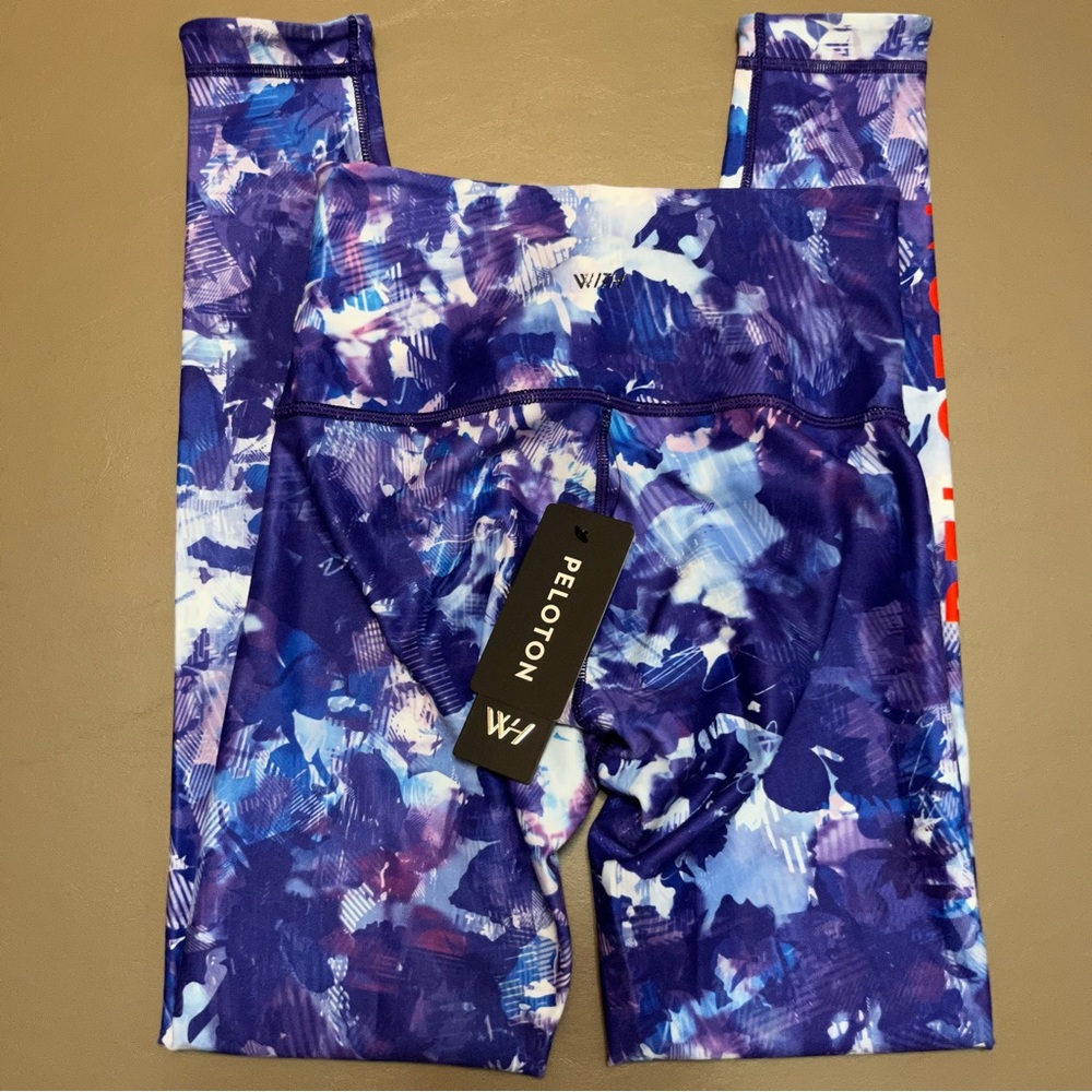 Peloton With Blue Moves High Waist Leggings Size Small NWT - Picture 5 of 11